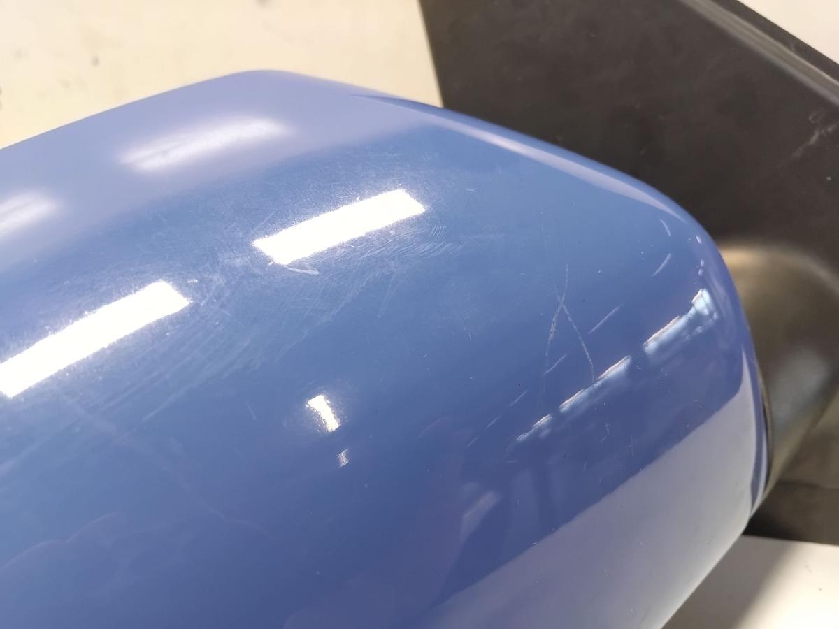 VW Polo 9N3 original Au&szlig;enspiegel rechts summerblue LA5F elektrisch beheizt BJ09