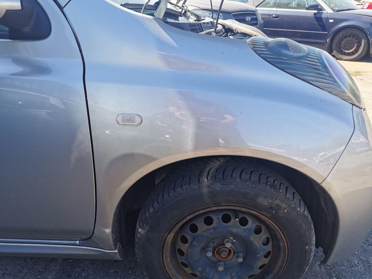 Nissan Micra K12 Kotflügel Fender Seitenwand vorn rechts KY0 Sporty Silver Met