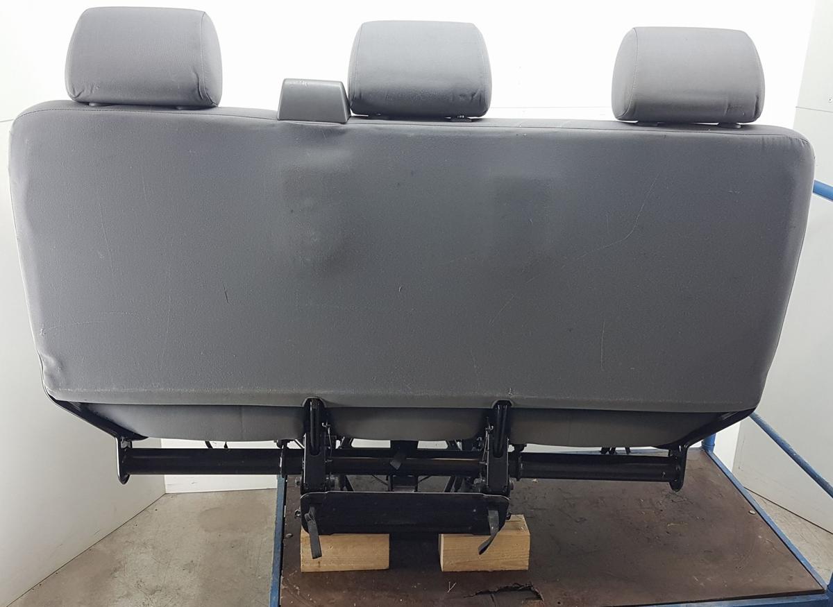 VW T5 Multivan R&uuml;cksitzbank Bj2005 blau grau Stoff 3er Sitz 2. Reihe