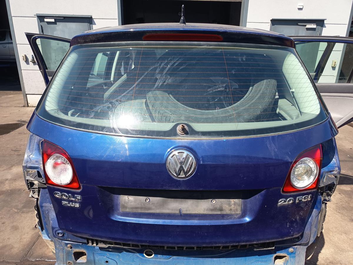 VW Golf Plus 5M original Heckklappe mit Scheibe D5Q Shadow Blue Bj 2006
