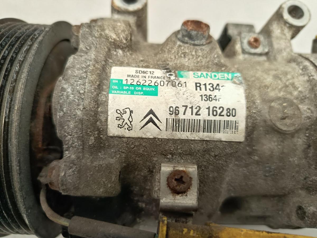 Peugeot 207 original Klimakompressor 9671216280 1.4l 70kW Benzin Baujahr 2010