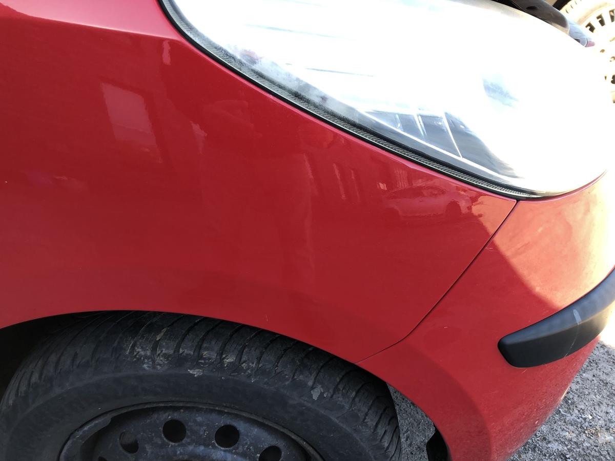 Hyundai i10 PA Kotfl&uuml;gel vorn rechts Beifahrerseite H4 Electric Red