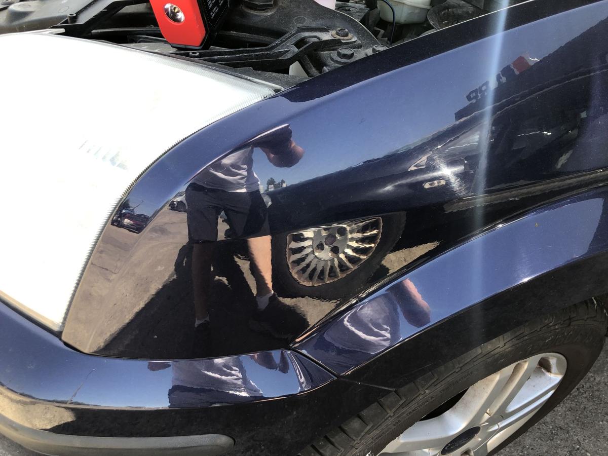 Ford Fusion JU2 Kotfl&uuml;gel vorn links Fahrerseite Lugano blau met