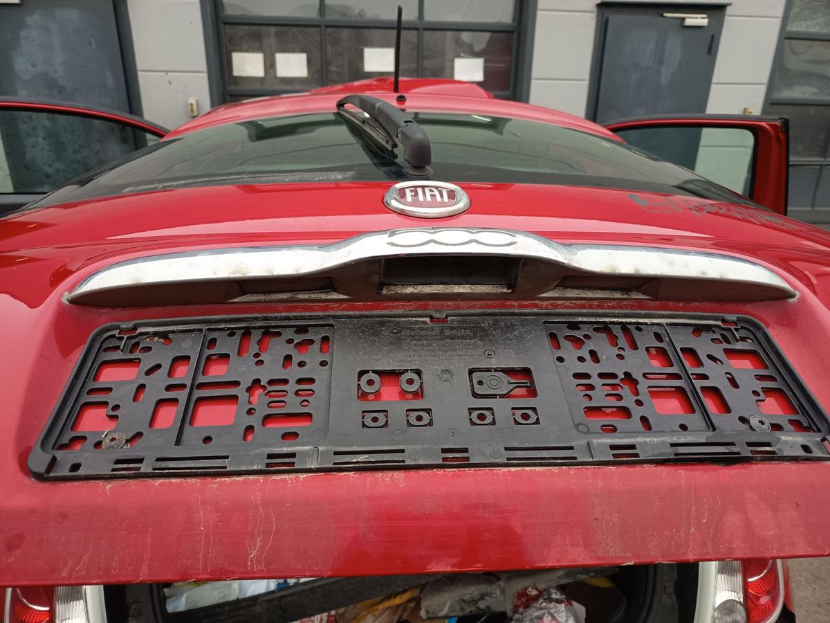 Fiat 500 original Heckklappe mit Scheibe Deckel hinten 111/A Rosso Bj 2012