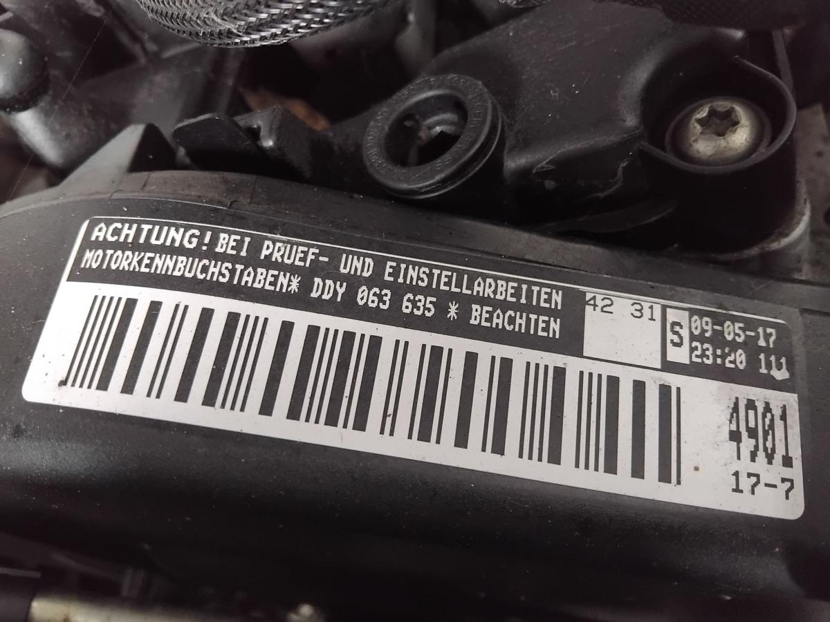 VW Golf 7 Motor Engine DDYA 1.6TDi 85kw mit Test 111810km BJ2017