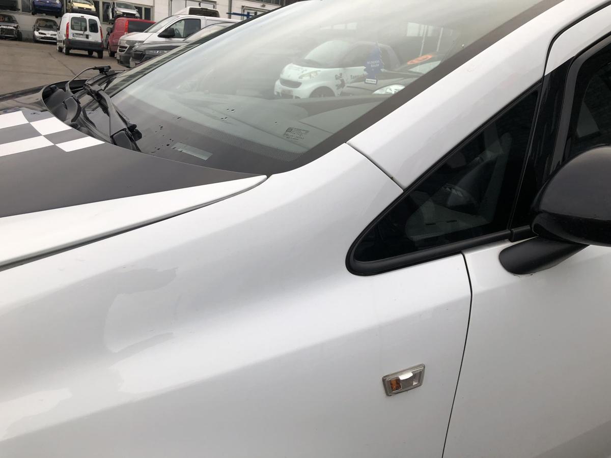 Opel Corsa D 06-14 Kotfl&uuml;gel links GFO Casablancaweiss Fender Radabdeckung