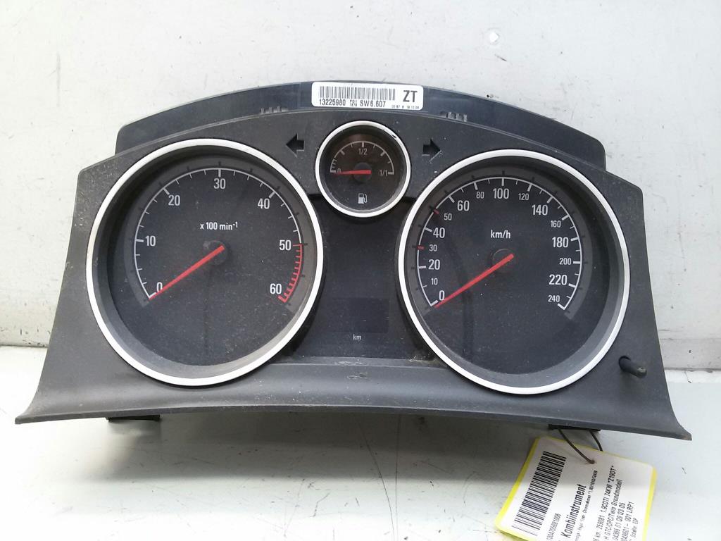 Opel Astra H 2006 Kombiinstrument Tacho nicht entheiratet Code 1809 13225980