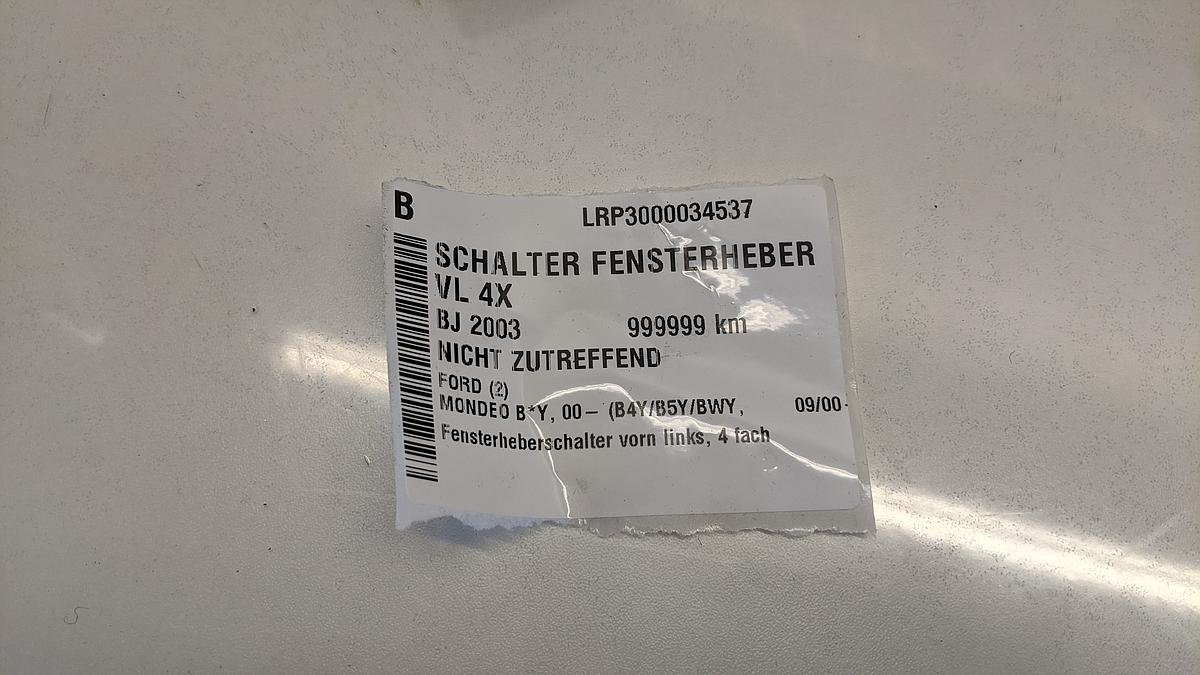 Ford Mondeo BWY Fensterheberschalter Schalter vorn links 4 fach 3S7T14A132BA