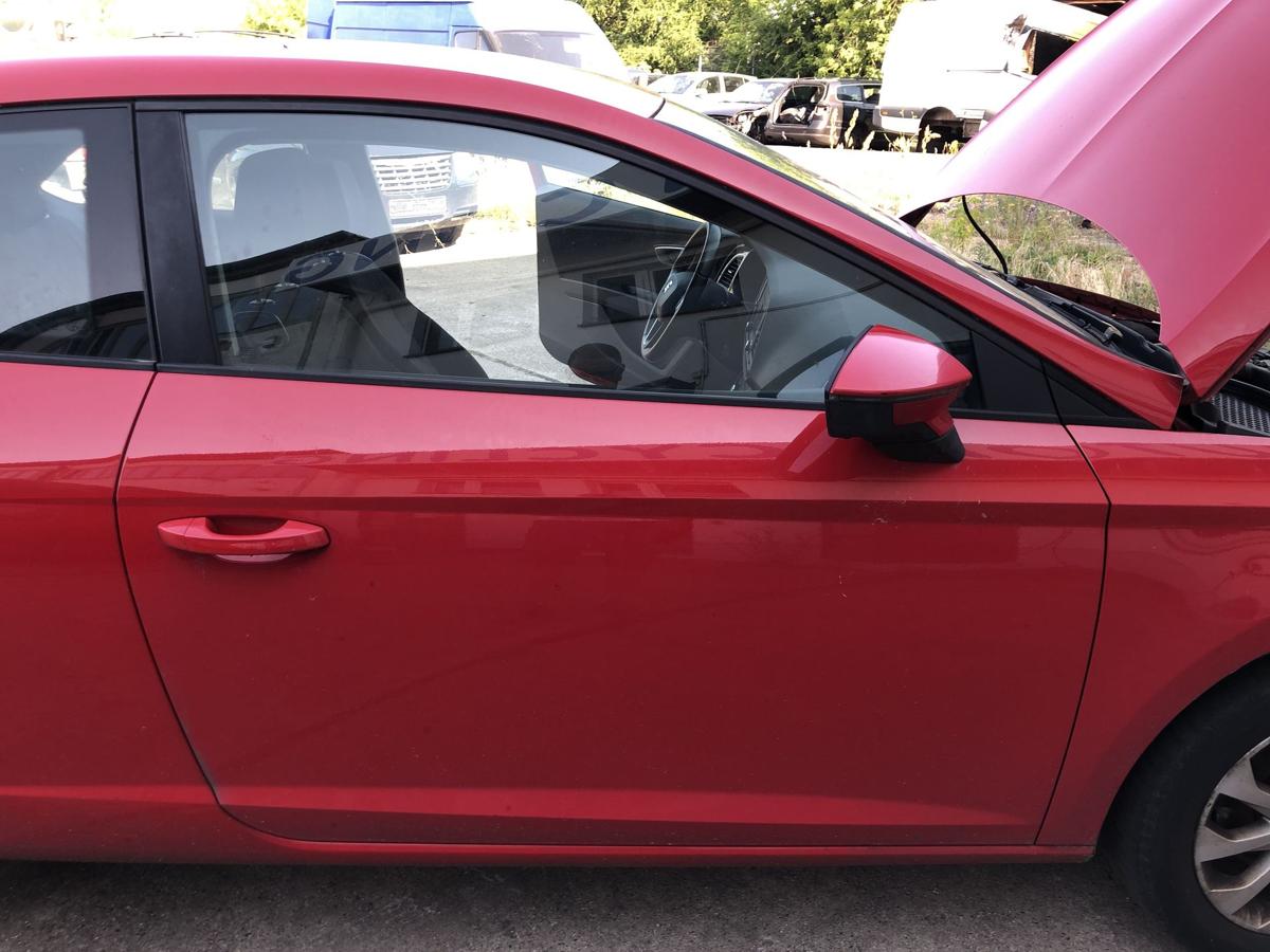 Seat Leon 5F T&uuml;r vorn rechts Beifahrert&uuml;r nur f&uuml;r 3 t&uuml;rer LS3H Emocion Rot
