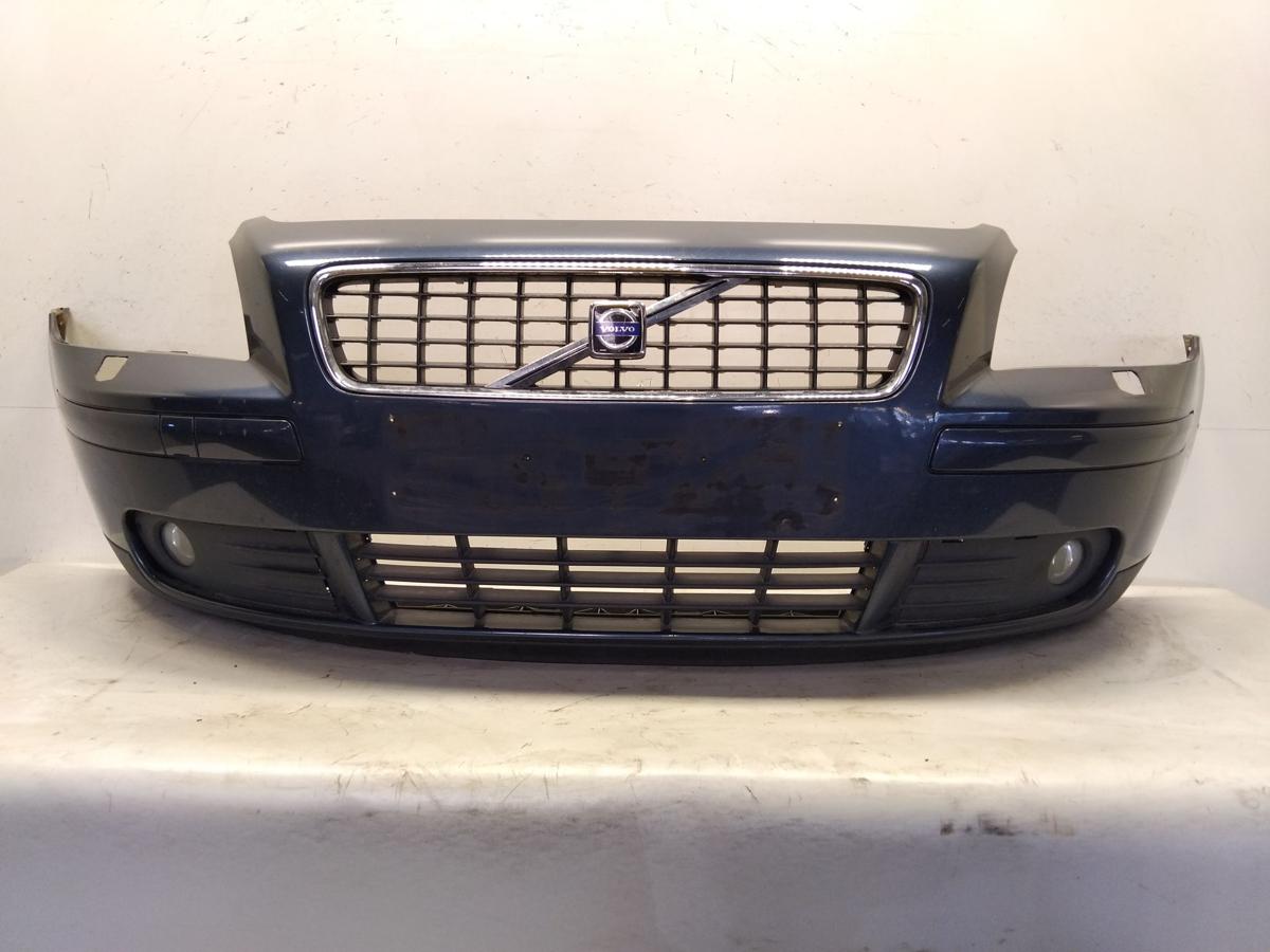 Volvo S40 V50 II original Sto&szlig;f&auml;nger Sto&szlig;stange vorn SRA 466 Barents Blau BJ2005