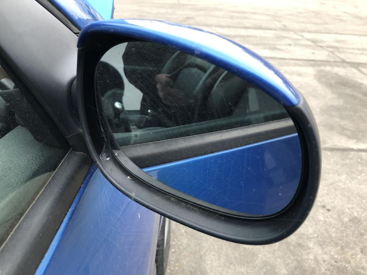 Peugeot 206CC Typ 2D Au&szlig;enspiegel rechts elekt R&uuml;ckspiegel KMF Poseidon Blau