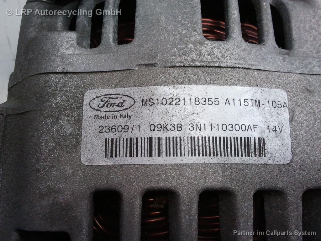 Ford Focus Turnier BJ2005 Lichtmaschine Generator 105A 1022118355 DENSO 1.6 85kw HXDA