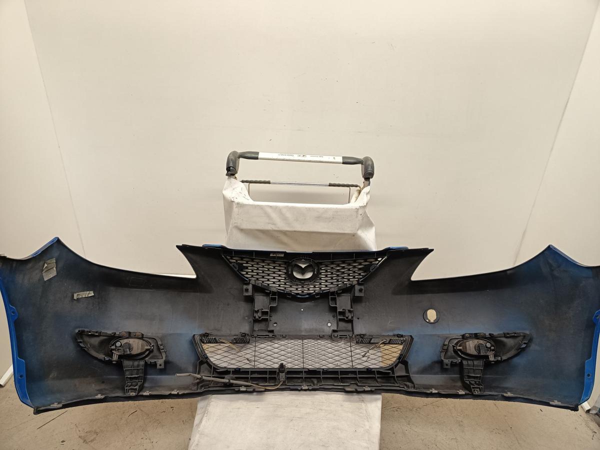 Mazda 3 BK orig Stoßfänger Stoßstange vorn NSW 27B Montrealblau Met Bj 2004