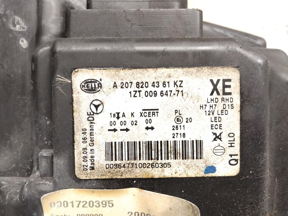 Mercedes E-Klasse Coupe C207 original Bi-Xenon Scheinwerfer links Bj.2009 Mercedes E-Klasse Coupe C207 original Bi-Xenon Scheinwerfer links Bj.2009