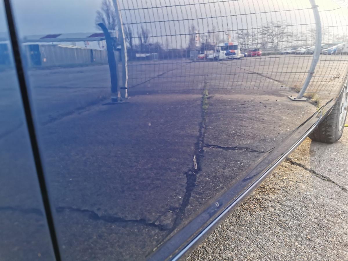 Hyundai Accent MC Fahrert&uuml;r T&uuml;r Autot&uuml;r Rohbaut&uuml;r vorn links 3E Blue Onyx 3trg