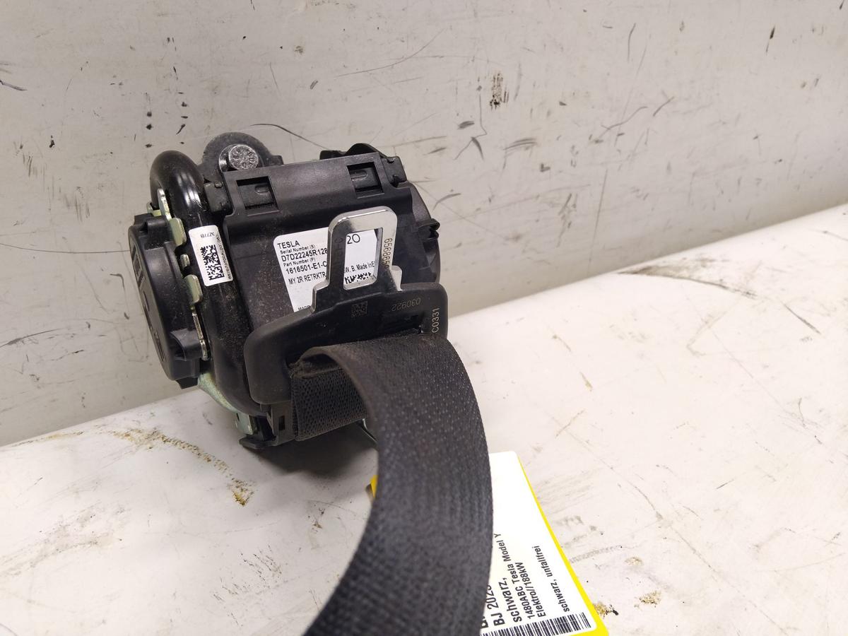 Tesla Model Y original Sicherheitsgurt hinten schwarz unfallfrei BJ2023