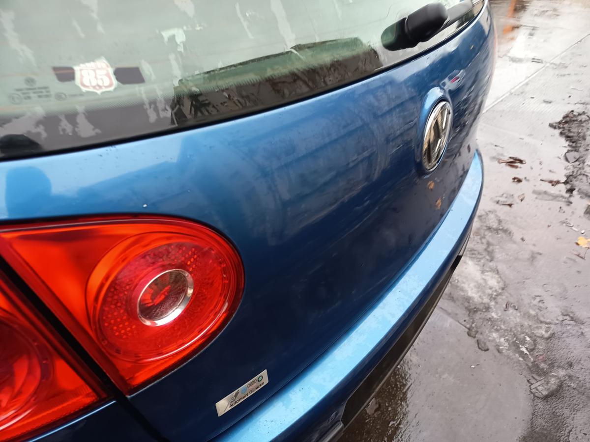 VW Golf V original Heckklappe mit Scheibe A5K Olympiablau Bj 2007