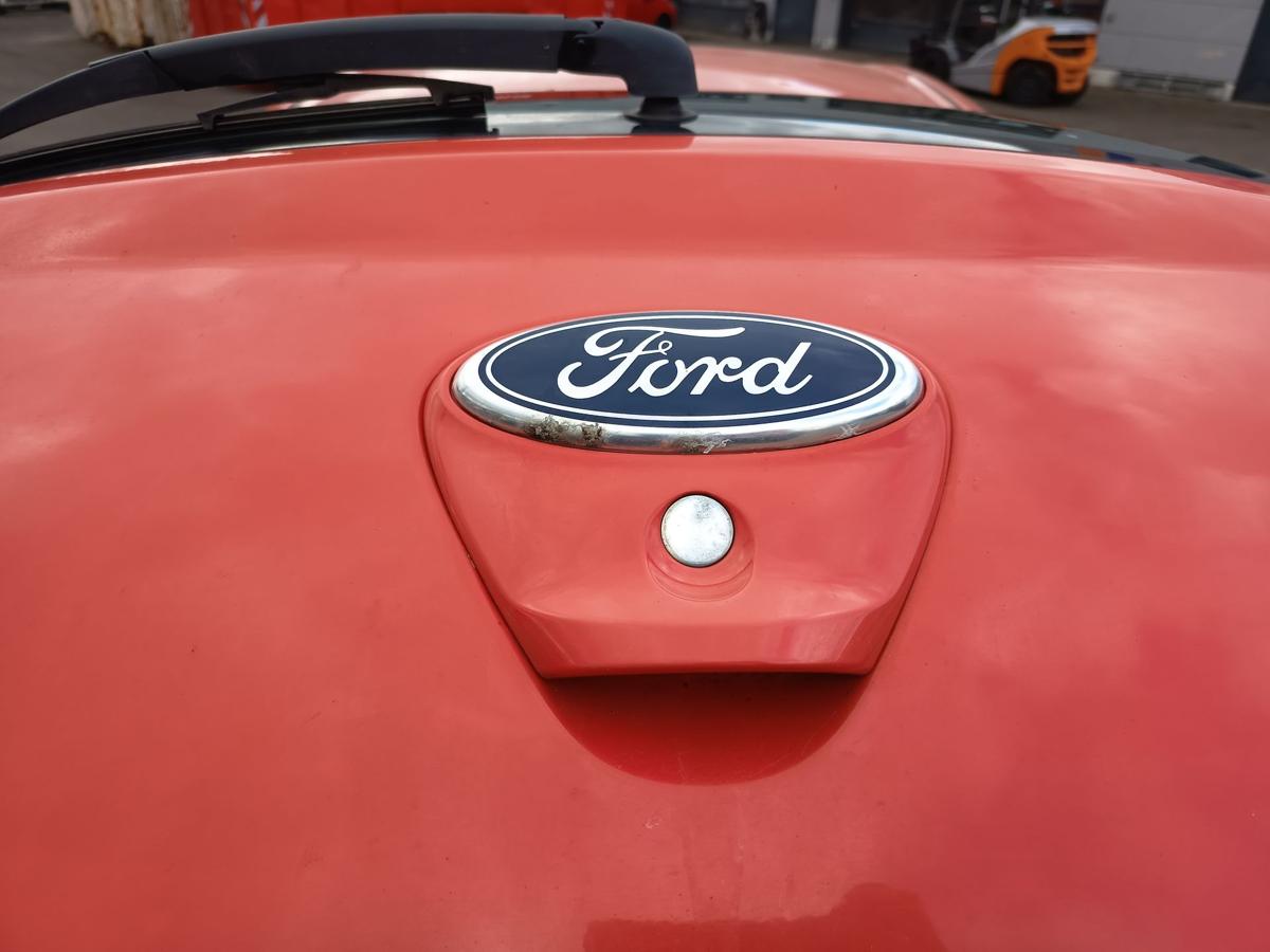 Ford KA RU8 original Heckklappe mit Scheibe Rost Sunriserot Bj 2010