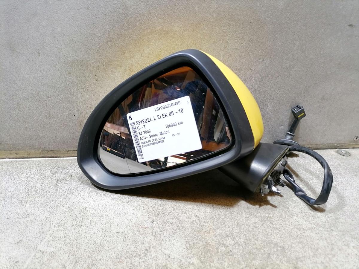 Opel Corsa D Außenspiegel Rückspiegel links elektrisch AJU-Sunny Melon BJ 06-10