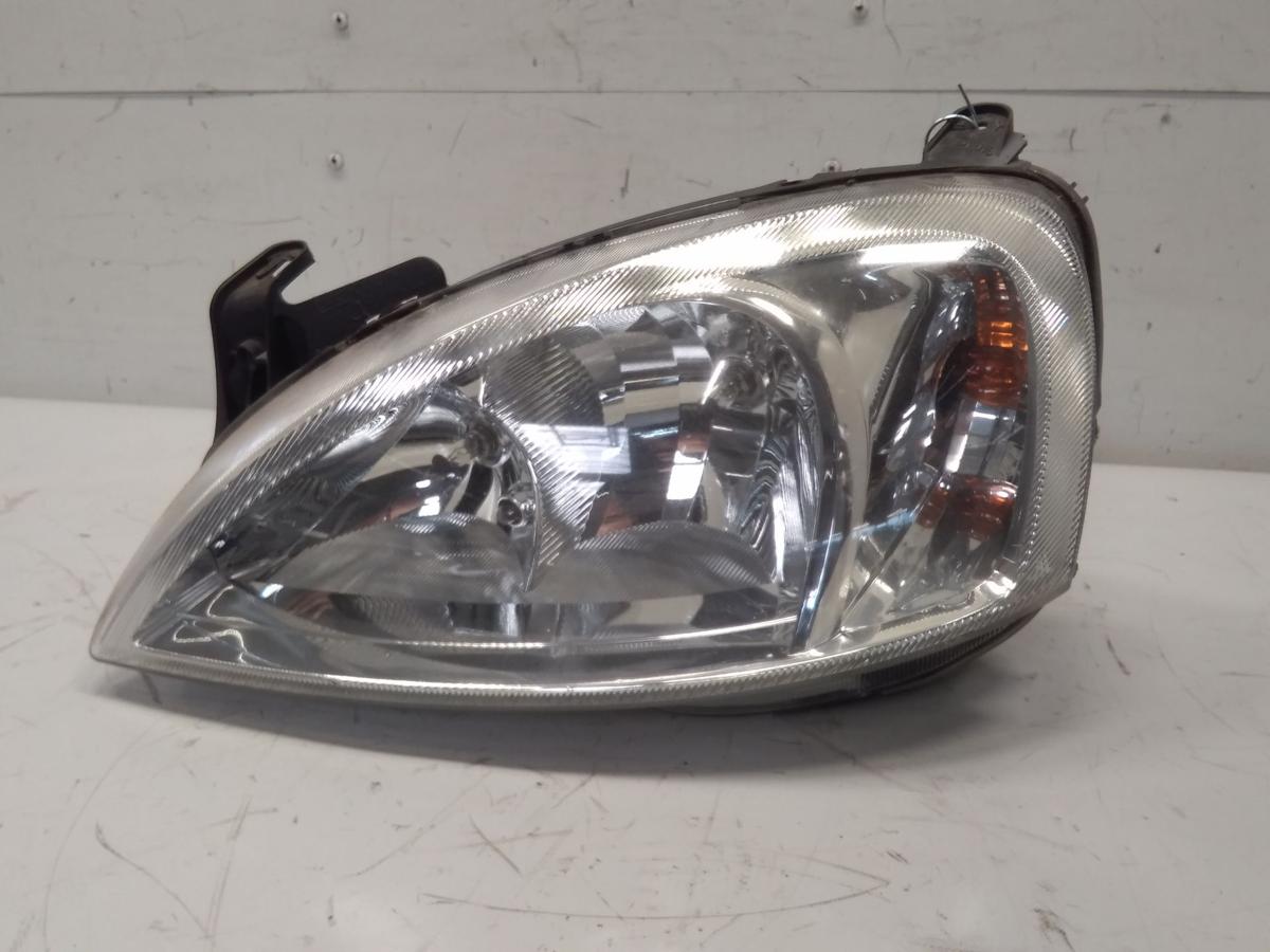 Opel Corsa C orig Scheinwerfer links Halogen mit LWR AL BJ2004 Facelift 13115004