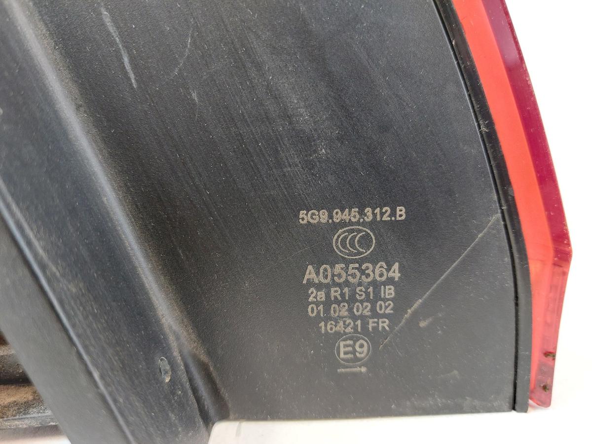 VW Golf 7 VII 5G AU Variant Rückleuchte rechts außen Ecke Facelift LED OEM