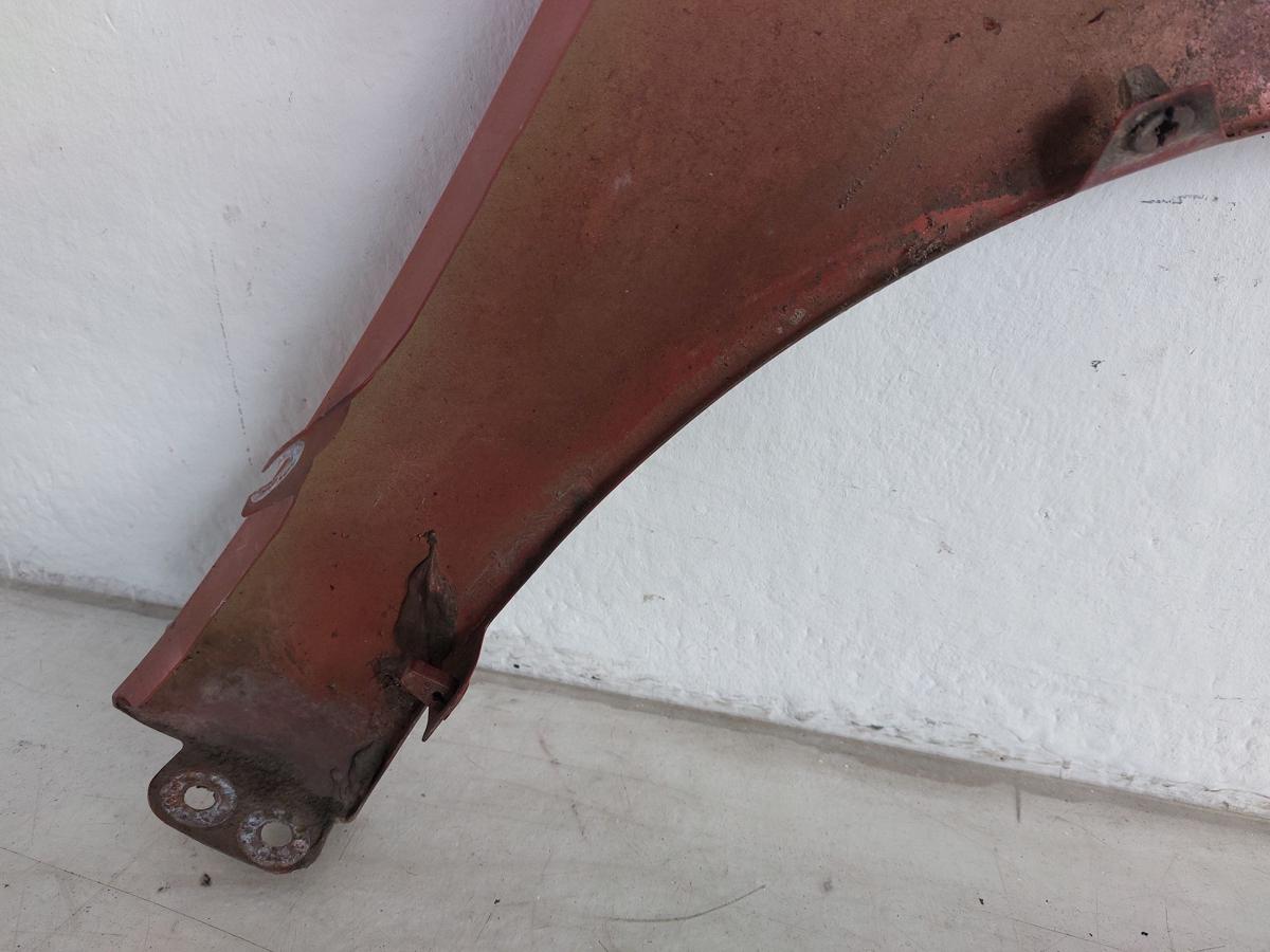 Skoda Fabia 5J Kotfl&uuml;gel vorn links Fahrerseite Seitenwand LF3H orange 06-14