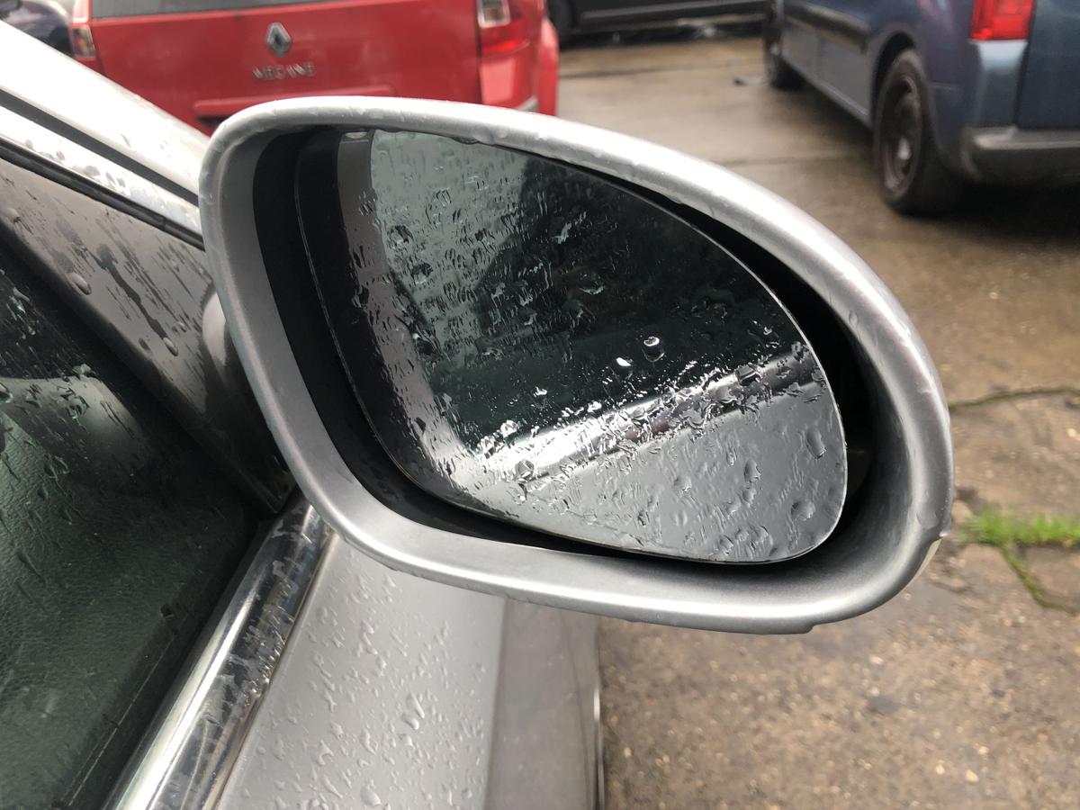 VW Passat 3C B6 Au&szlig;enspiegel rechts R&uuml;ckspiegel elek anklappbar LA7W silber