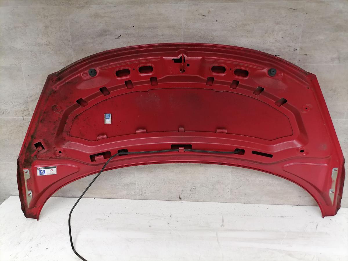 Peugeot 207 original Motorhaube KKN Rot Aden BJ09