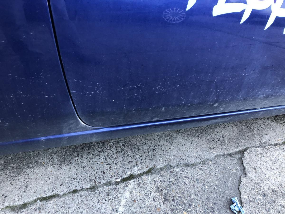 Nissan Micra K12 Tür vorn rechts Beifahrertür Rohbau BW6 Dark Blue Perl 3 türer
