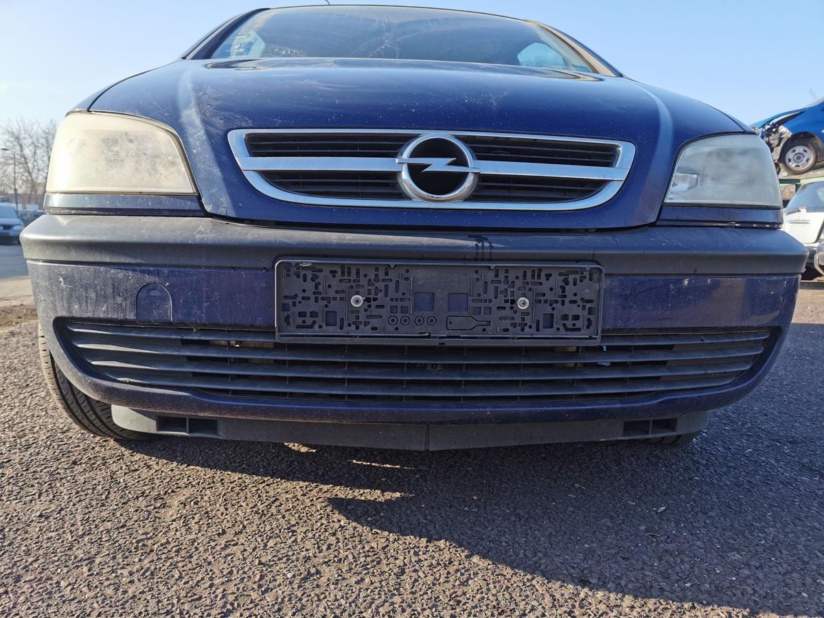 Opel Zafira A Stossstange Stossf&auml;nger Bumper vorn Z20Z Atlantikblau