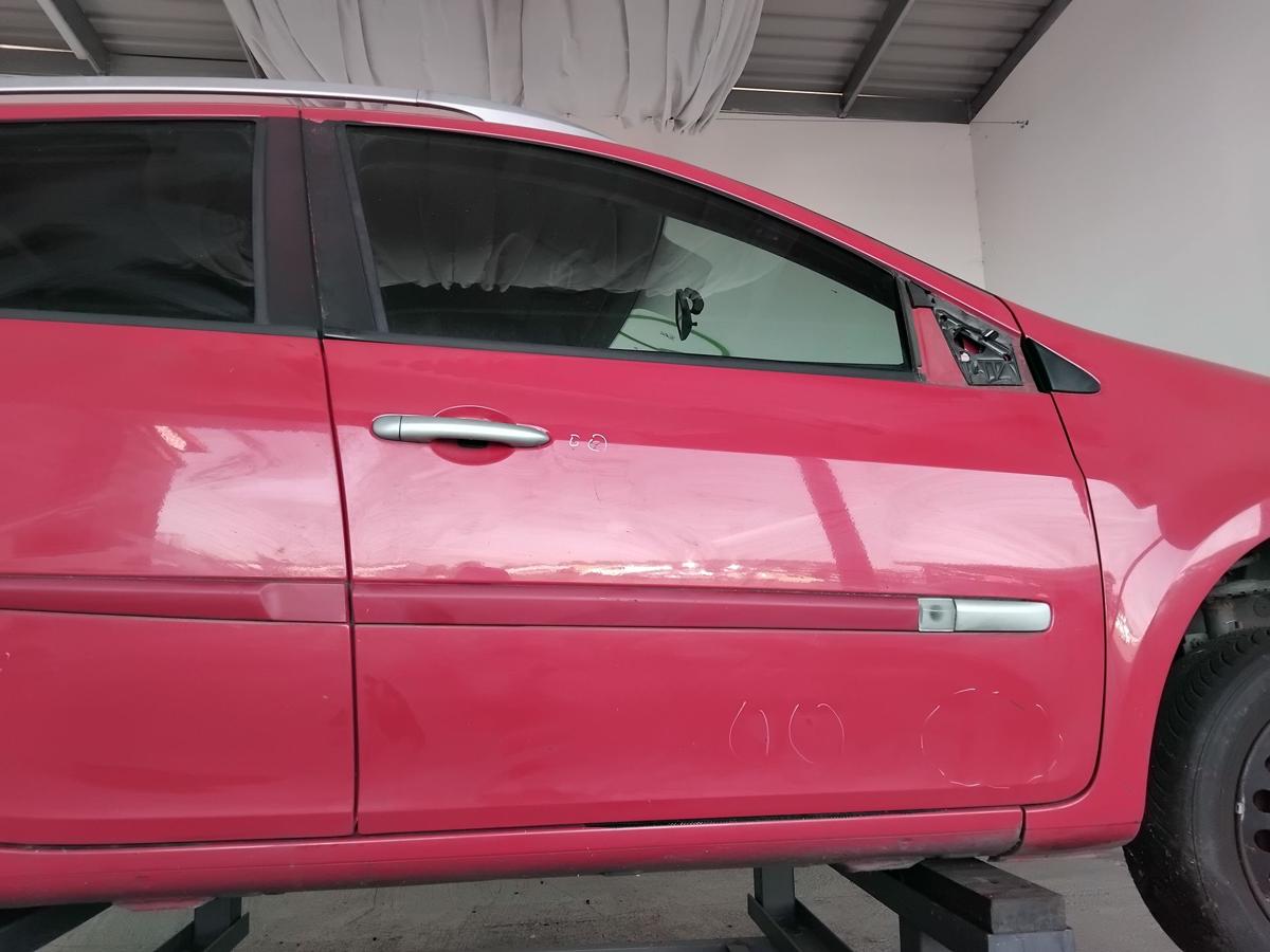 Renault Clio 3 Grandtour Tür vorn rechts Beifahrertür OV727 spanisch rot BJ2009