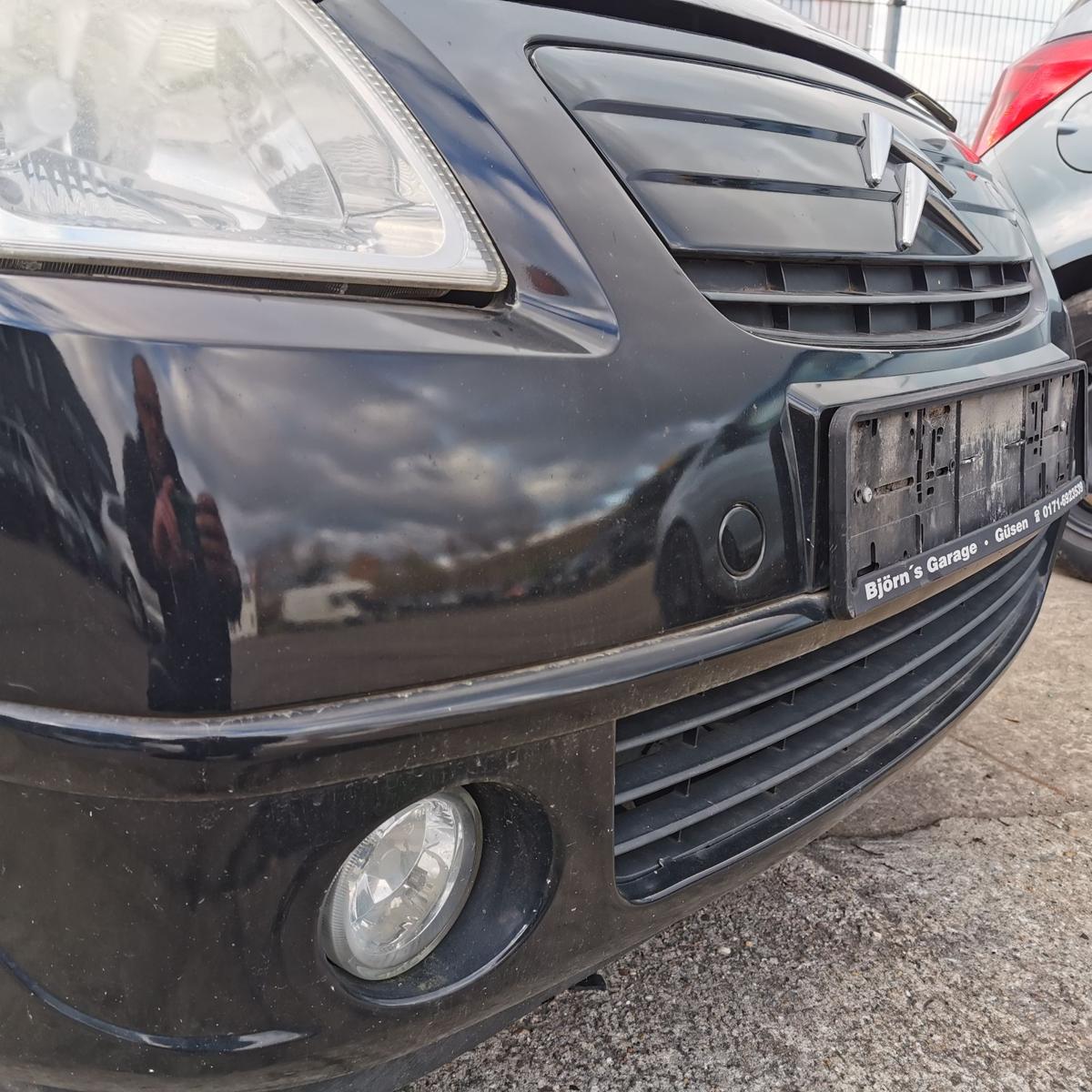 Citroen C2 J Stossfänger Stossstange Bumper vorn NSW EXY Onyxschwarz