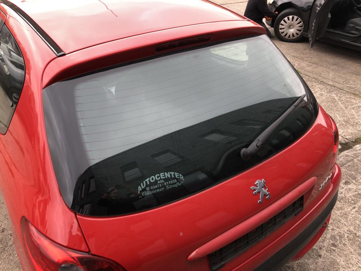 Peugeot 206+ Heckklappe Kofferklappe Kofferraumdeckel Heckscheibe KKN Rouge Aden