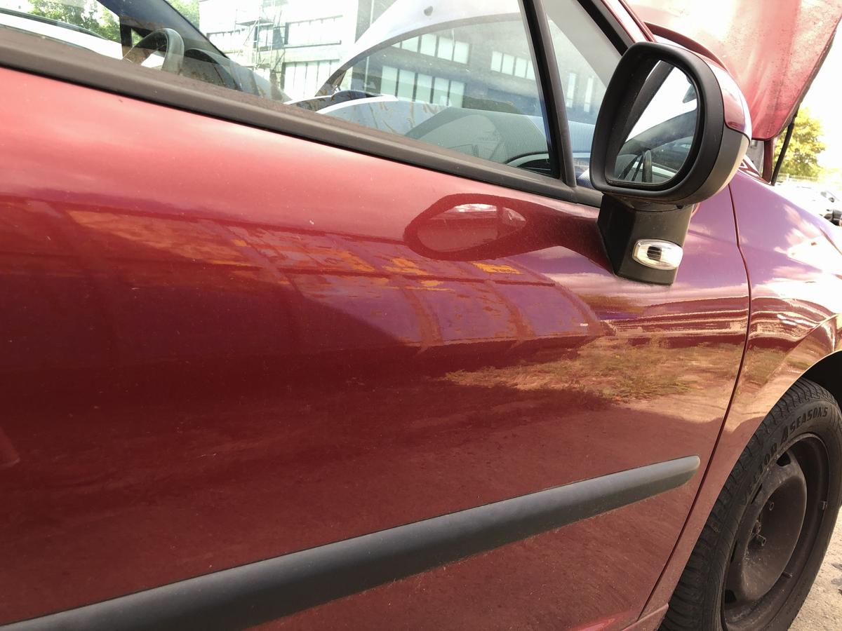 Peugeot 207 WA WC T&uuml;r vorn rechts Beifahrert&uuml;r 3trg Roh KJC Rouge Erythree