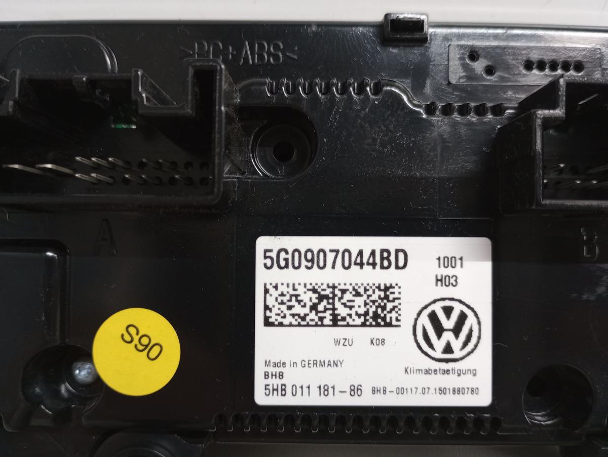 VW Golf VII orig Heizungsbetätigung Klimabedienteil Climatronic 5G0907044BD Bj15