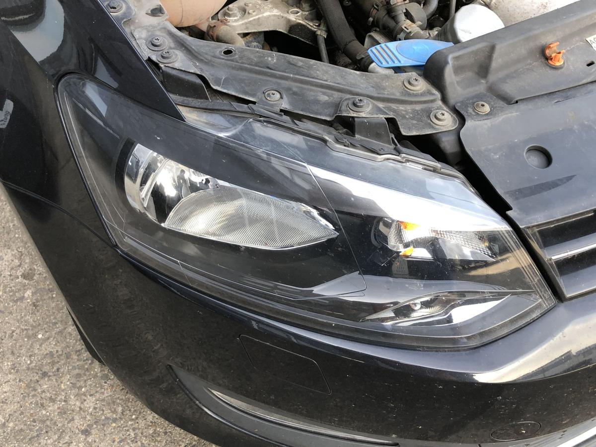 VW Polo 6R Scheinwerfer rechts Frontscheinwerfer Halogen OEM Valeo Lampe