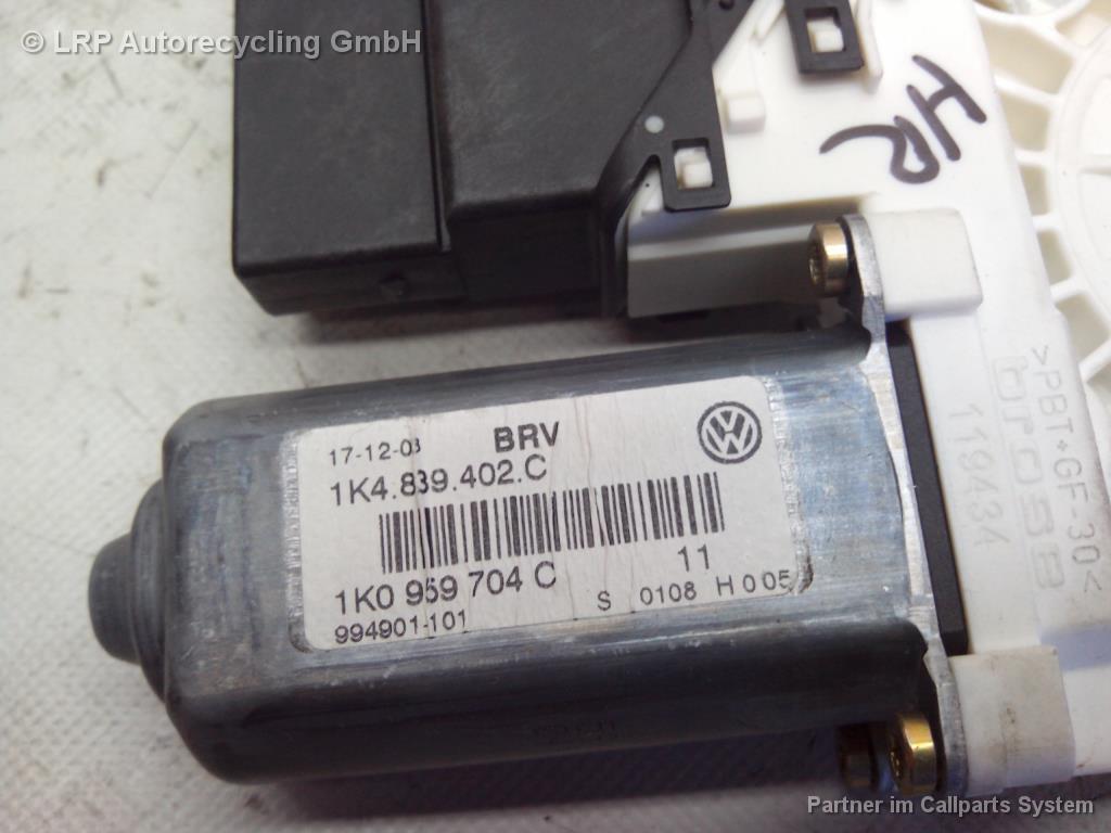 VW Golf 5 1K 5-türig Bj.2004 Motor Fensterheber hinten rechts 1K0959704C