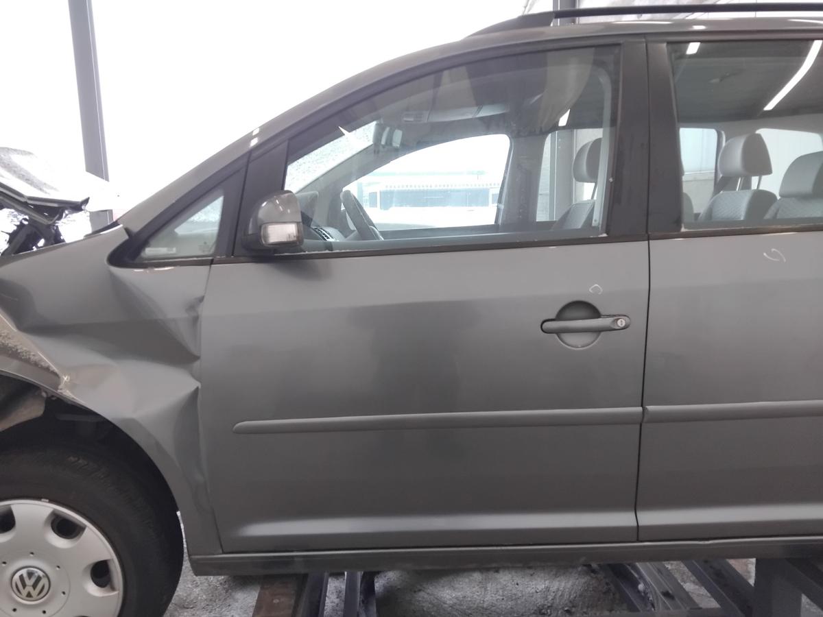 VW Touran 1T T&uuml;r vorn links Fahrert&uuml;r LD7X platingraumetallic BJ2007