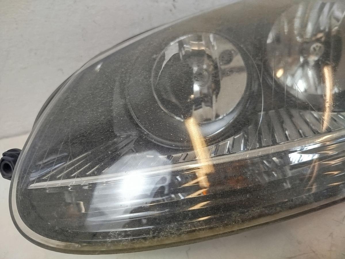 VW Golf 5 V 1K Scheinwerfer links Hauptscheinwerfer schwarze Version Hella Tr&uuml;b