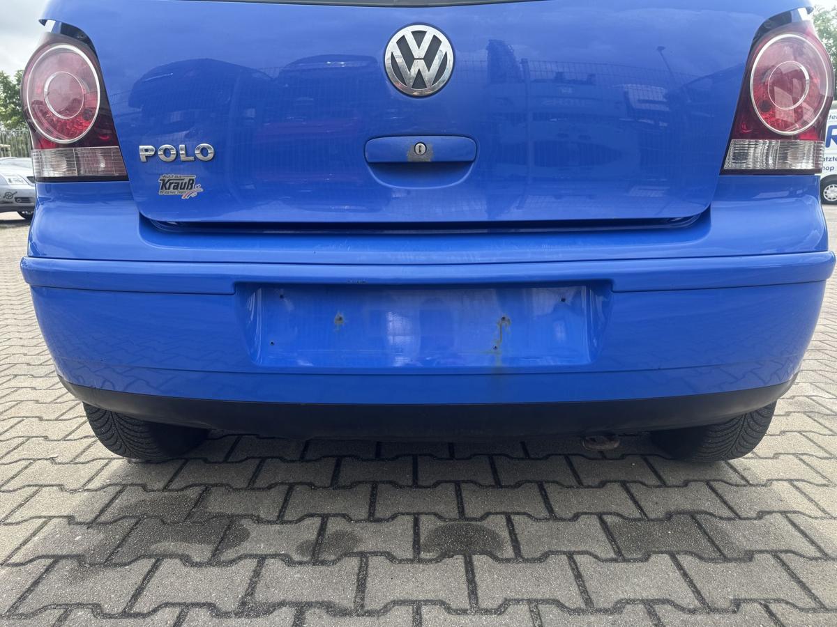 VW Polo 9N3 original Sto&szlig;stange Stossf&auml;nger hinten LA5F Summer Blue Bj.2008