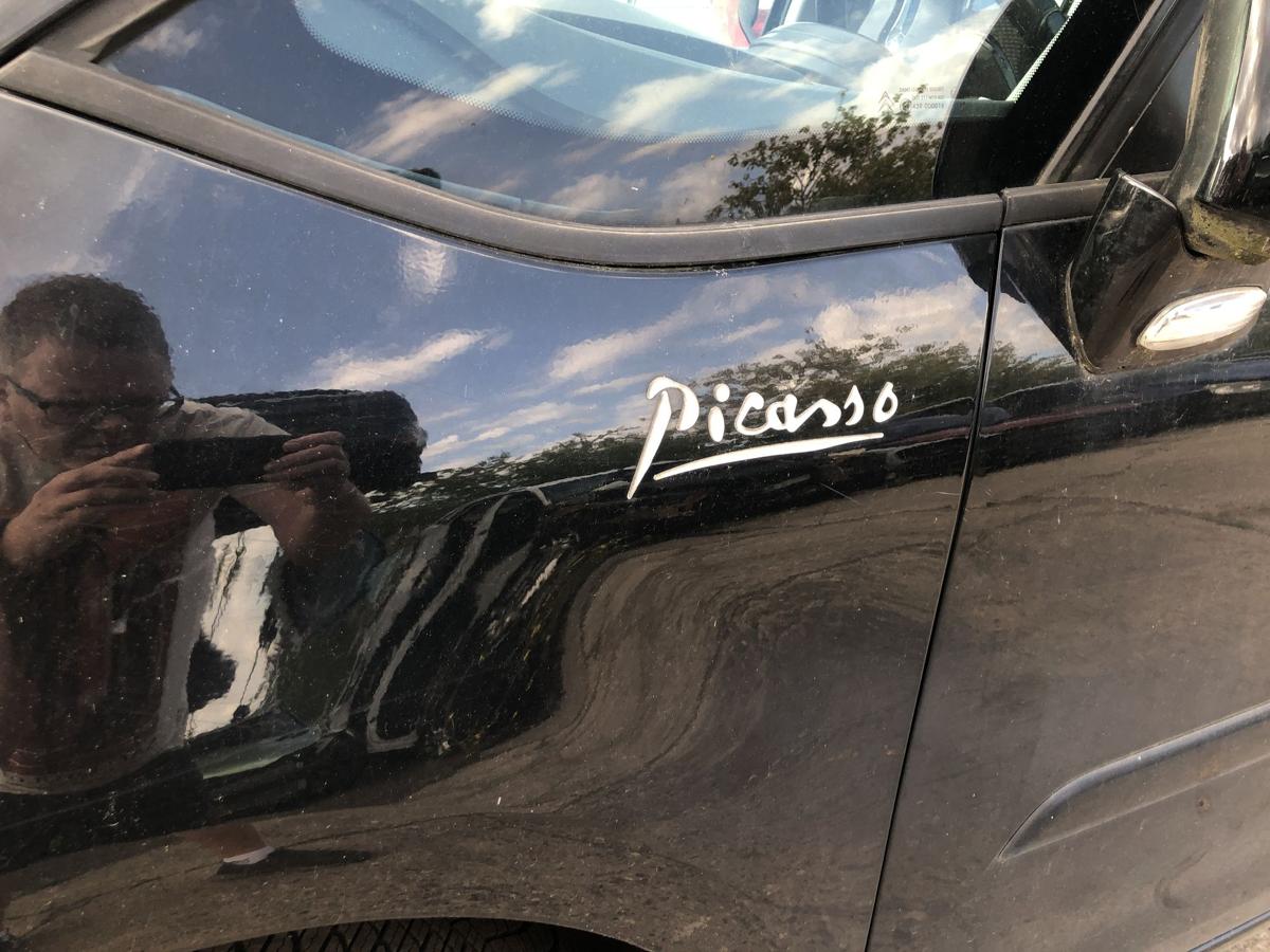 Citroen C4 Grand Picasso Kotfl&uuml;gel vorn links Fahrer Seitenwand EXY Onyx Schwarz
