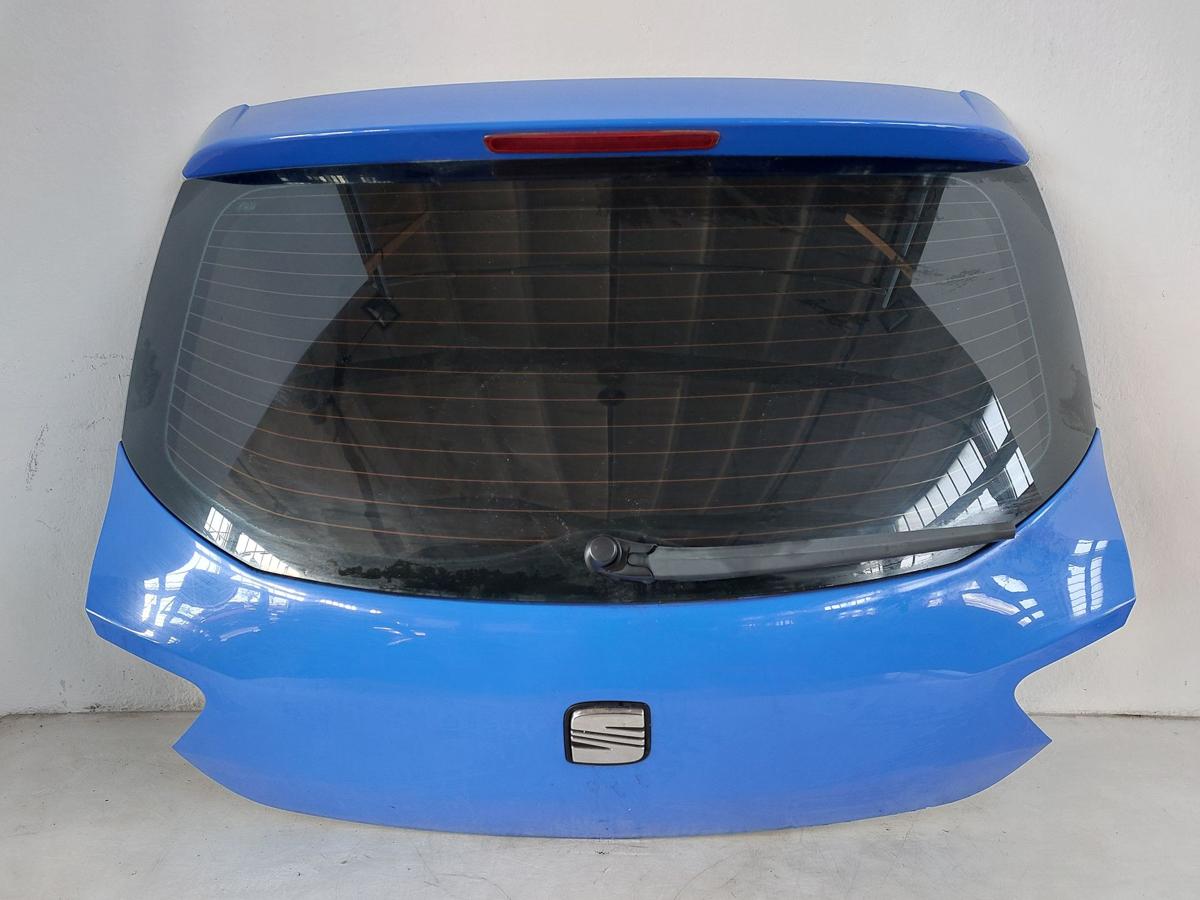 Seat Ibiza 6J Heckklappe Klappe Deckel hinten blau 3trg Rohbau Kofferklappe