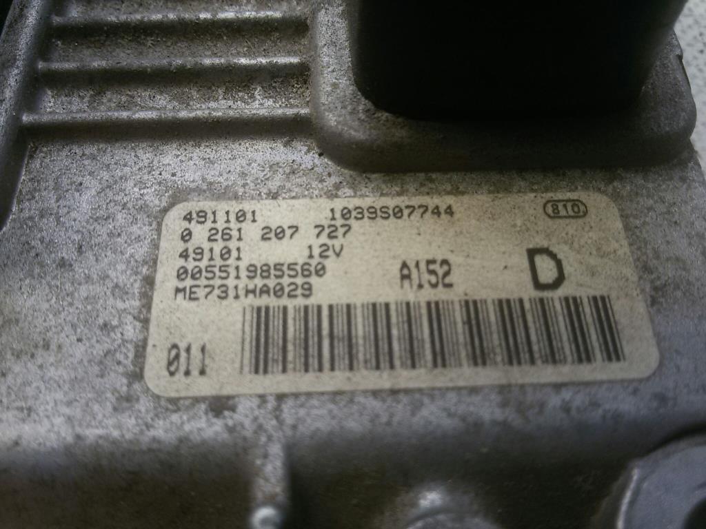 Alfa Romeo 147 491101 Steuergerät Motor Bosch 00551985560 Bj2005