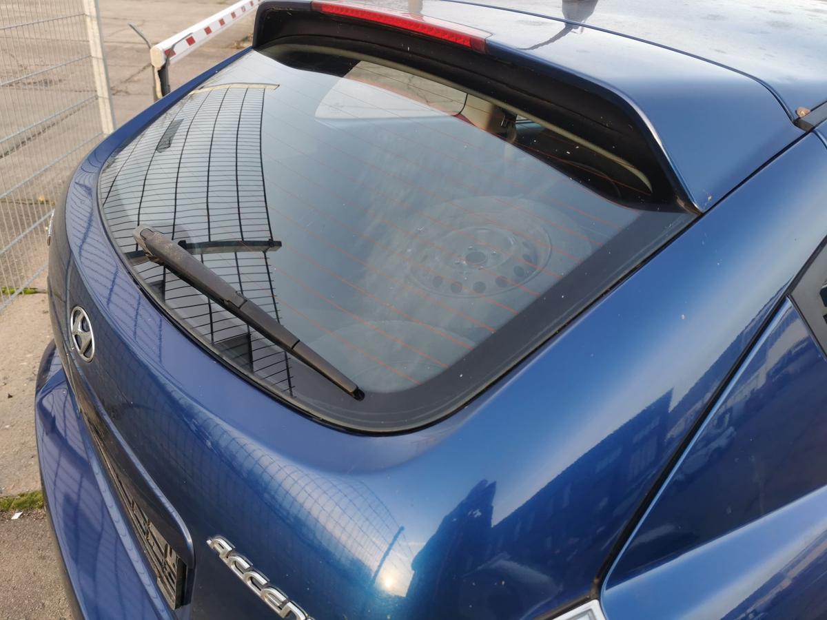 Hyundai Accent MC Heckklappe Klappe Deckel hinten Rohbau 3 T&uuml;rer 3E Blue Onyx