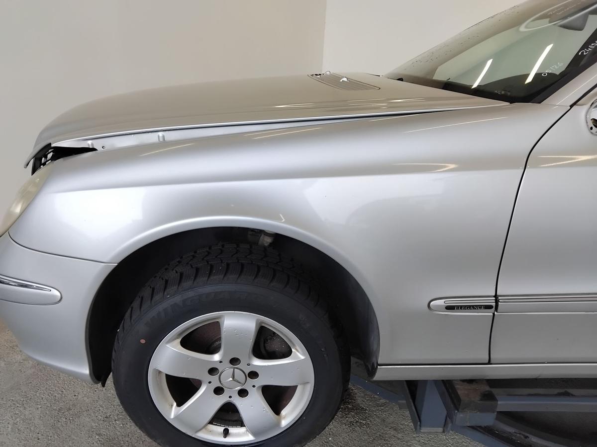 Mercedes E-Klasse 211 orig Alu Kotfl&uuml;gel vorn links C744 brillantsilber BJ2004