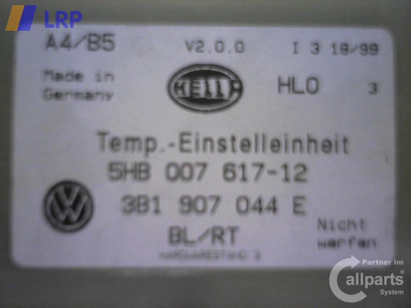 Heizungsregulierung 3B1907044E VW Golf Iv Lim/Variant BJ: 2000