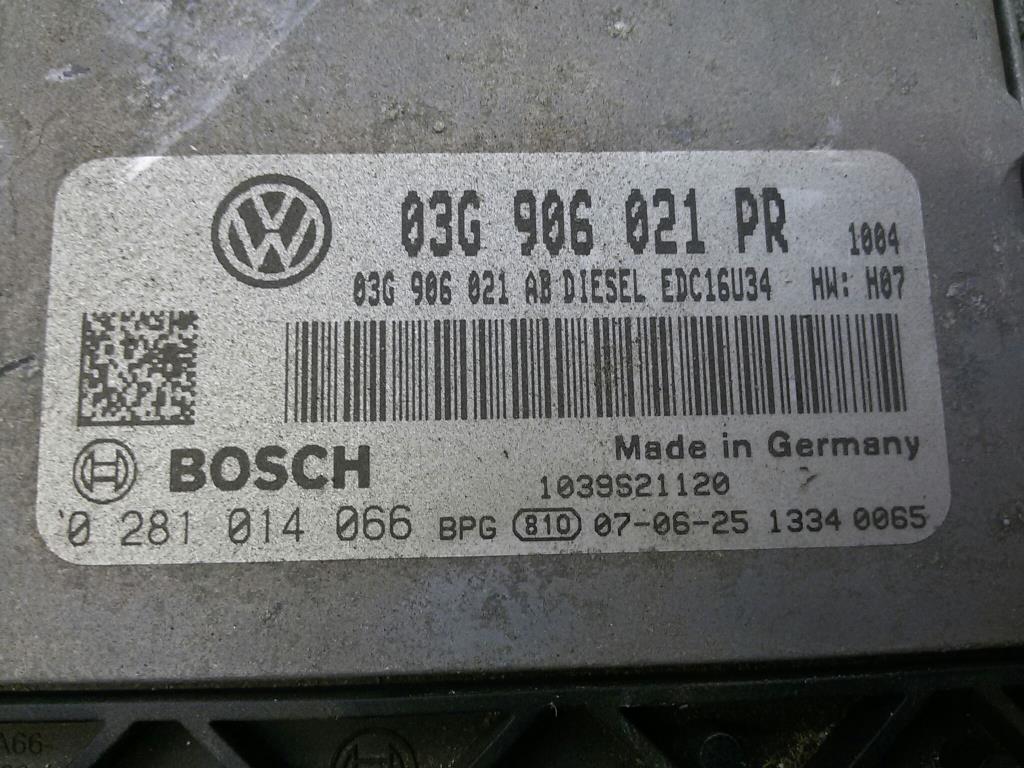 VW Golf 5 03G906021PR Steuergerät Motor 2.0TDI BMM LD5Q 1K5 BJ2007