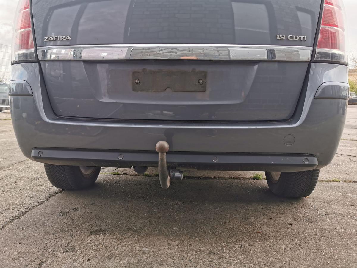 Opel Zafira B Stossfänger Stossstange Bumper hinten PDC Z155 Moonland grau TEXT