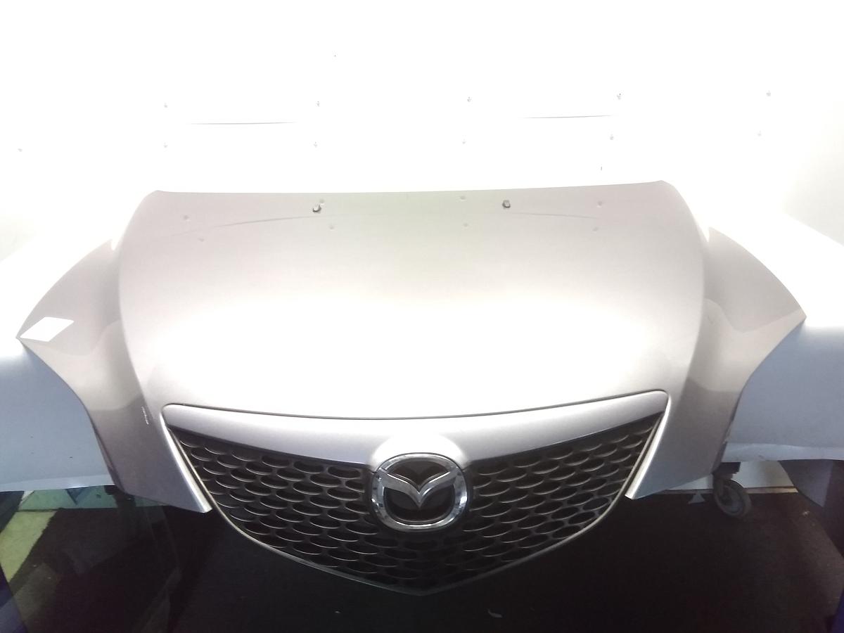 Mazda 3 BK Motorhaube original graumetallic inkl. Grill 5-Türer Bj.2004