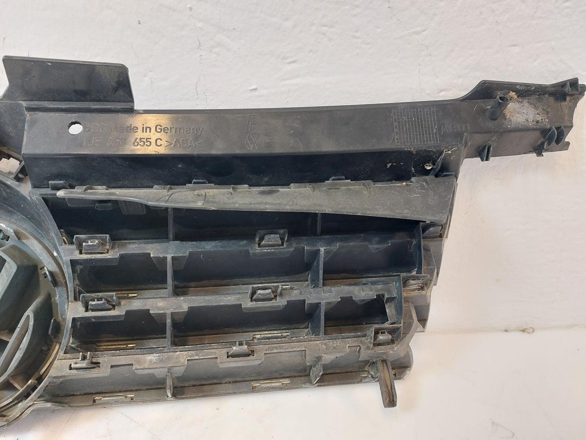 VW Bora 1J Kühlergrill Grill Frontgrill mit Chrom und Logo LB5N Indigoblau Perl